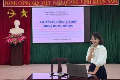 TRƯỜNG TIỂU HỌC ĐÔNG THÀNH TỔ CHỨC TẬP HUẤN, TRIỂN KHAI CÁC THÔNG TƯ MỚI CỦA BỘ GIÁO DỤC VÀ ĐÀO TẠO