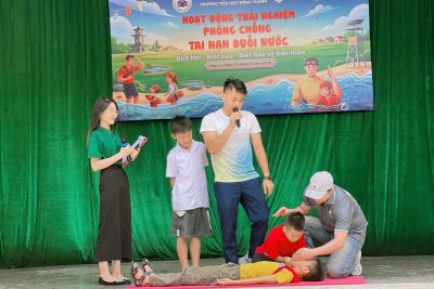 TRƯỜNG TIỂU HỌC ĐÔNG THÀNH TỔ CHỨC CHƯƠNG TRÌNH “PHÒNG CHỐNG ĐUỐI NƯỚC 2026”